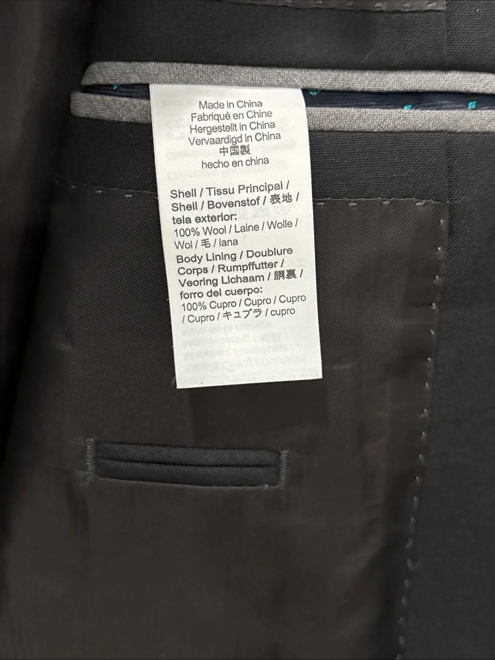 J.Crew Men’s Ludlow Slim Fit 2 Button Blazer Loro Piana Superfine Wool 42R Black
